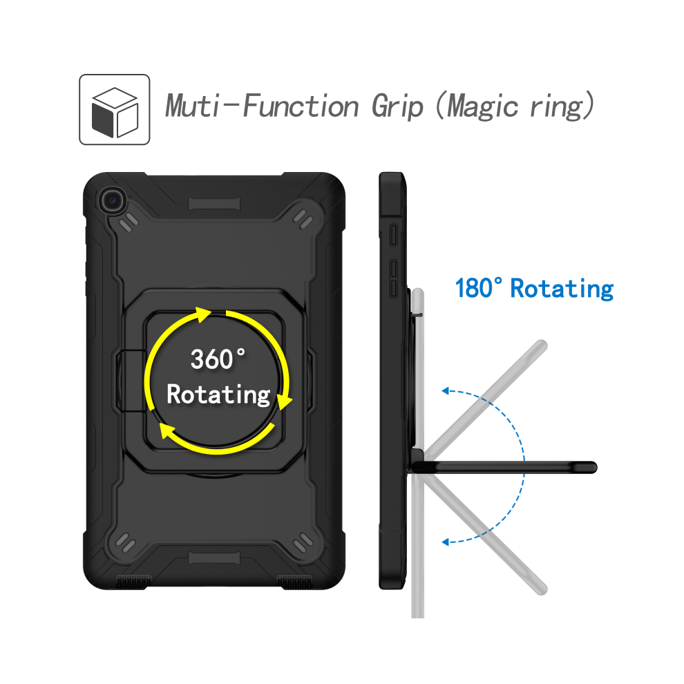 (, Tab A 10.1 2019) For Samsung Galaxy Tab A 10.1 2019 Tablet Cover Ca Black 976662407665