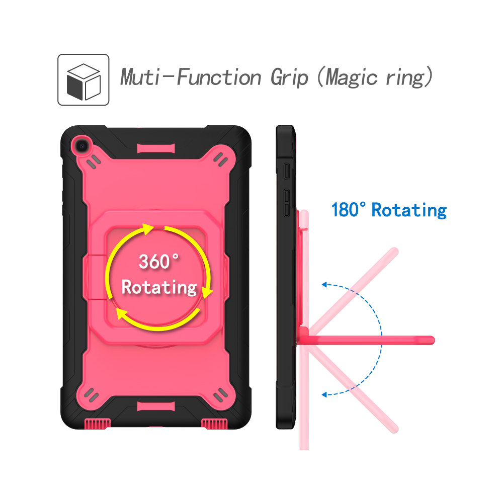 ( Rosered, Tab A 10.1 2019) For Samsung Galaxy Tab A 10.1 2019 Tablet Cover Ca Black 976662407641