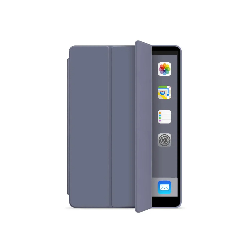 (Lavender Grey, Pro 12.9 2018 2020) Liquid Silicone Case For Ipad Pro 12.9 2022 2021 5 Purple,Grey 976662407924