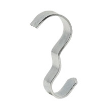 Billedskinnekroge S?lvfinish - 25 Pakke - Billedskinneoph?ng - Brede st?bekroge