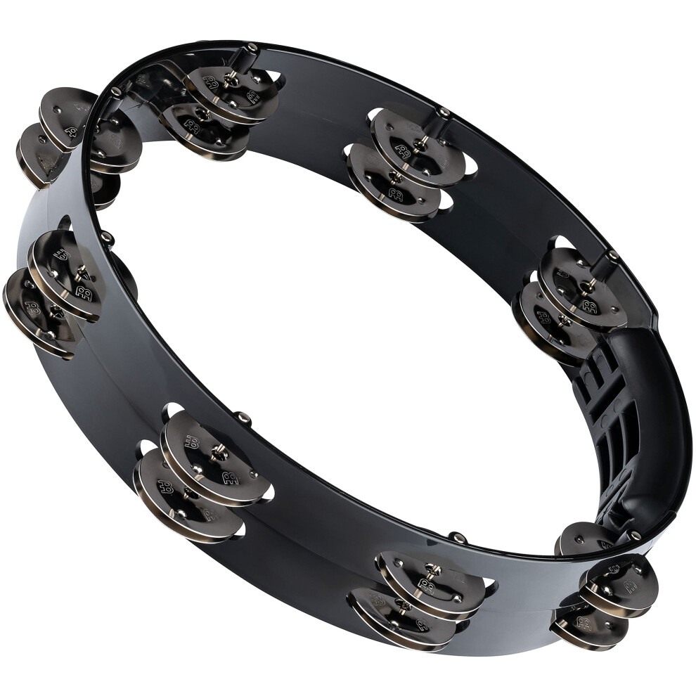 Meinl Percussion HTT10BK Headliner Series Tour Tambourine 10"""" - 2 Rows Black