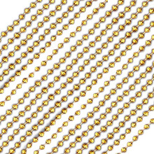 Ronde discokralenketting, 12 stuks, goudkleurig van Blinkee