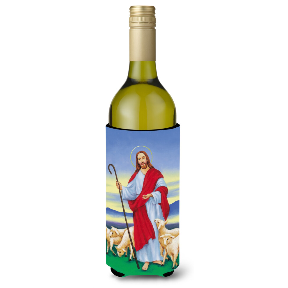 Caroline's Treasures Bouteille De Vin J Sus Le Bon Pasteur Koozie Hugger 750 Ml Multicolore-image