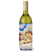 Caroline's Treasures Angels Wine Bottle Koozie Hugger 750ml Multicolor