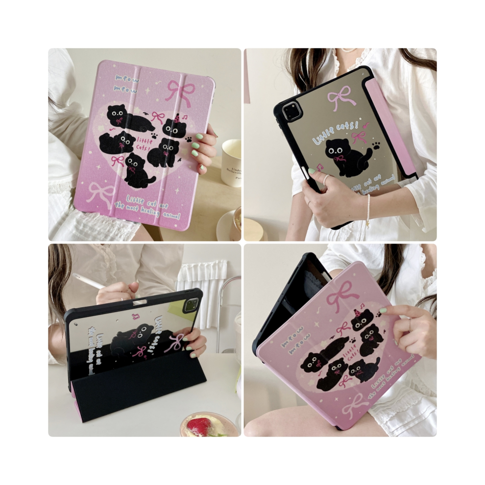 ( Cat, Air5 Air4 10.9 Inch) Cute Little Cat For Ipad 2024 2022 Pro Air 1 Black 976662386120