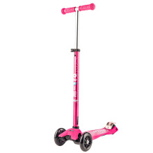 Micro Kickboard - Micro scooter Maxi Deluxe de 3 ruedas con direccin inclinada y diseo suizo para nios de 5 a 12 aos (rosa)