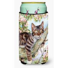 Caroline's Treasures Sleepy Cat by Debbie Cook Tall Boy Beverage Insulator Hugger  Multicolor