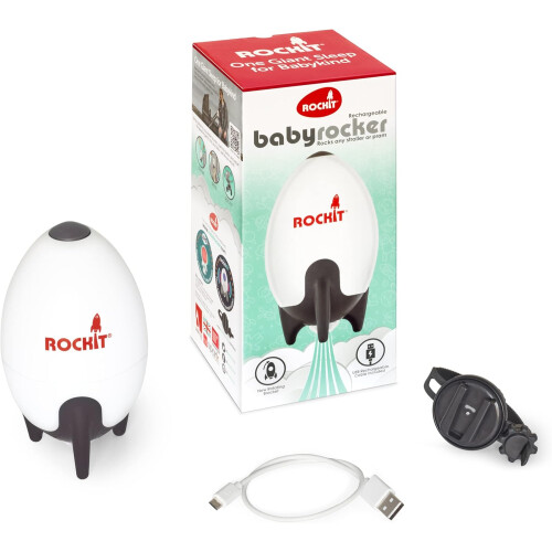Rockit Rocker Rechargeable - Baby Sleep Aid Gently Rocks Any Stroller or Buggy, Adjustable Speed with 60 Minute Timer