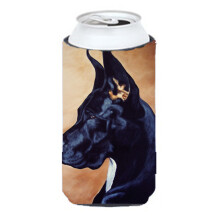""""Caroline's Treasures Zwart Duitse Dog Tall Boy Koozie Hugger Veelkleurig""""