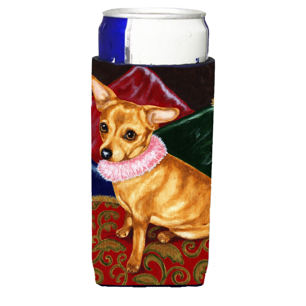 Caroline's Treasures Kissen Prinzessin Chihuahua Michelob Ultra Koozies F R Slim Cans Multicolor-image