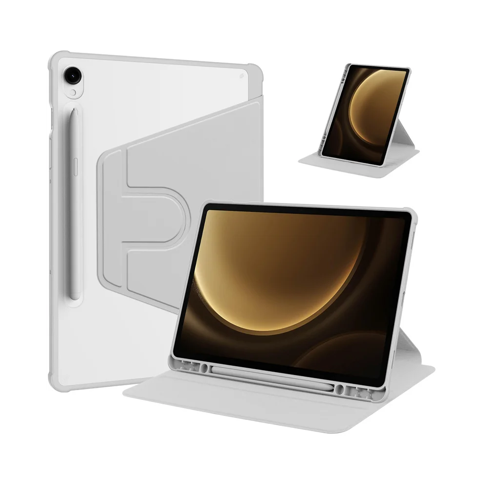 (, Tab S9 (11 Inch)) 360 Rotation Cover For Samsung Galaxy Tab S9 Fe Ca Gray 976662421937