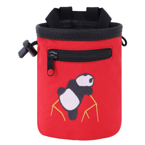 Saco de giz bordado com z   per com z   per (6 polegadas vermelhas x 4 polegadas)