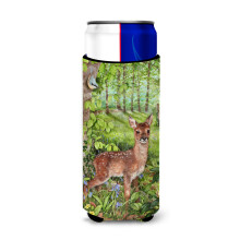 Skarby Caroline CDCO0504MUK """"""""Europejska sarna płowa"""""""" Izolatory Ultra Napojowe do Puszek Slim Multicolor""""