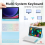 (black, Tab A9 Plus) Keyboard Case Wireless Detachable Tablet Cover Bac 4