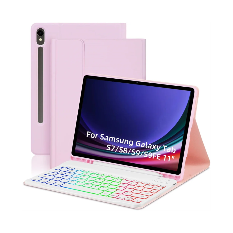 (, Tab S6 Lite) Keyboard Case Wireless Detachable Tablet Cover Bac Pink 976662422507