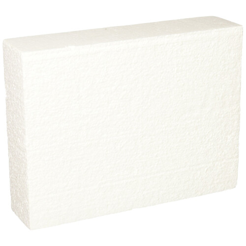 Oasis Supply Ψεύτικη Τούρτα Quarter Sheet, 9" x 12" x 3", Λευκή