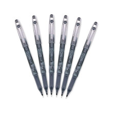 Pilot Precis P-500 Gel Ink Rolling Ball Penns Extra Fine Point Black Ink 6 Pennor