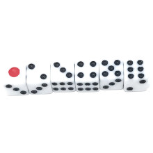 100 stk 8 mm hvide terninger med sorte pips prikker til br?tspil Aktivitet Casino tema favoriserer leget?jsgaver af Gocomcom