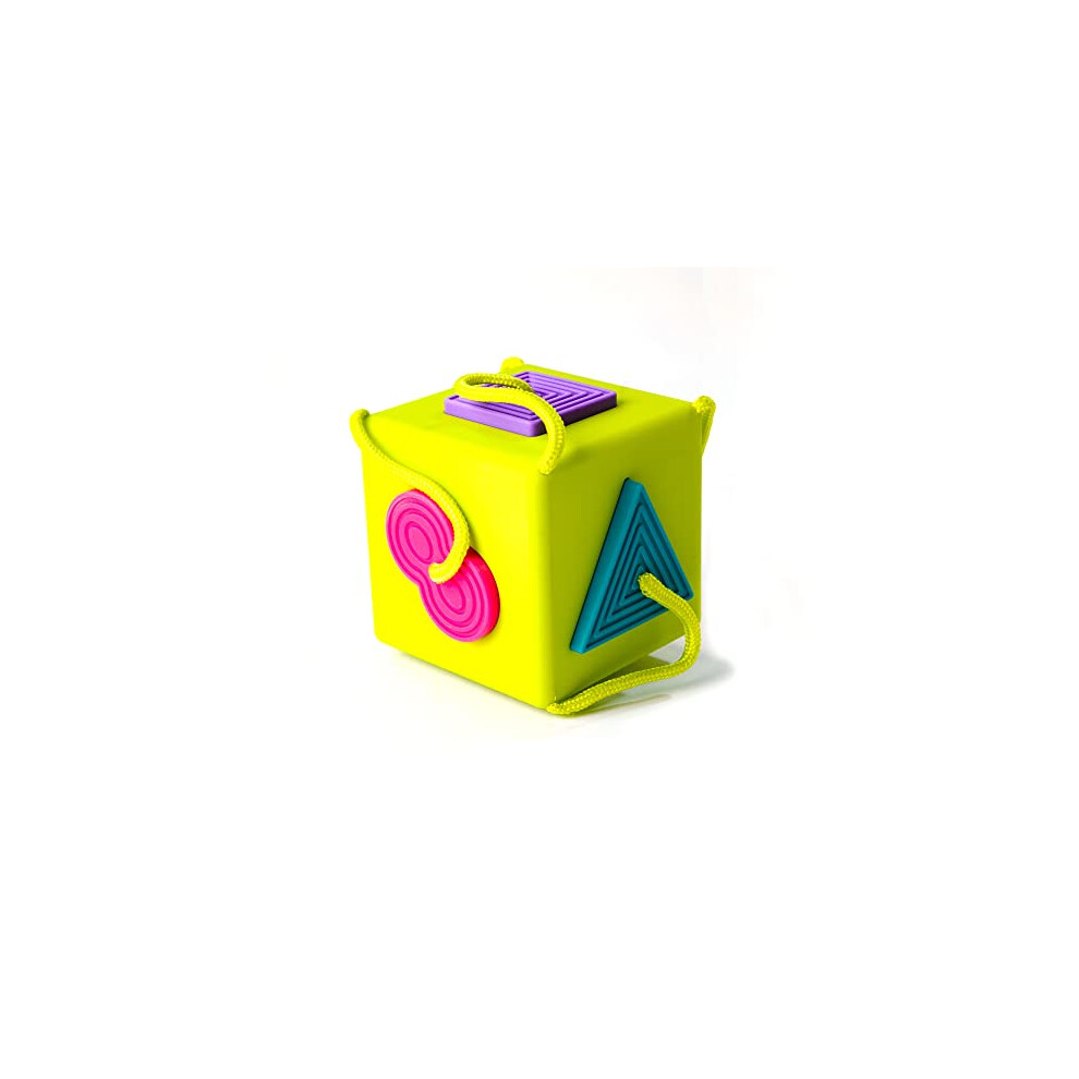 Fat Brain Toys Oombeecube Reisefreundlicher Formsortierer F R Babys Und Kleinkinder-image