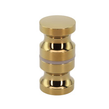 Nes Home Round Brushed Brass Aluminium Shower Door Knob Handle