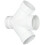 GENOVA 73440 4" PVC-DWV Dupla WYE 1