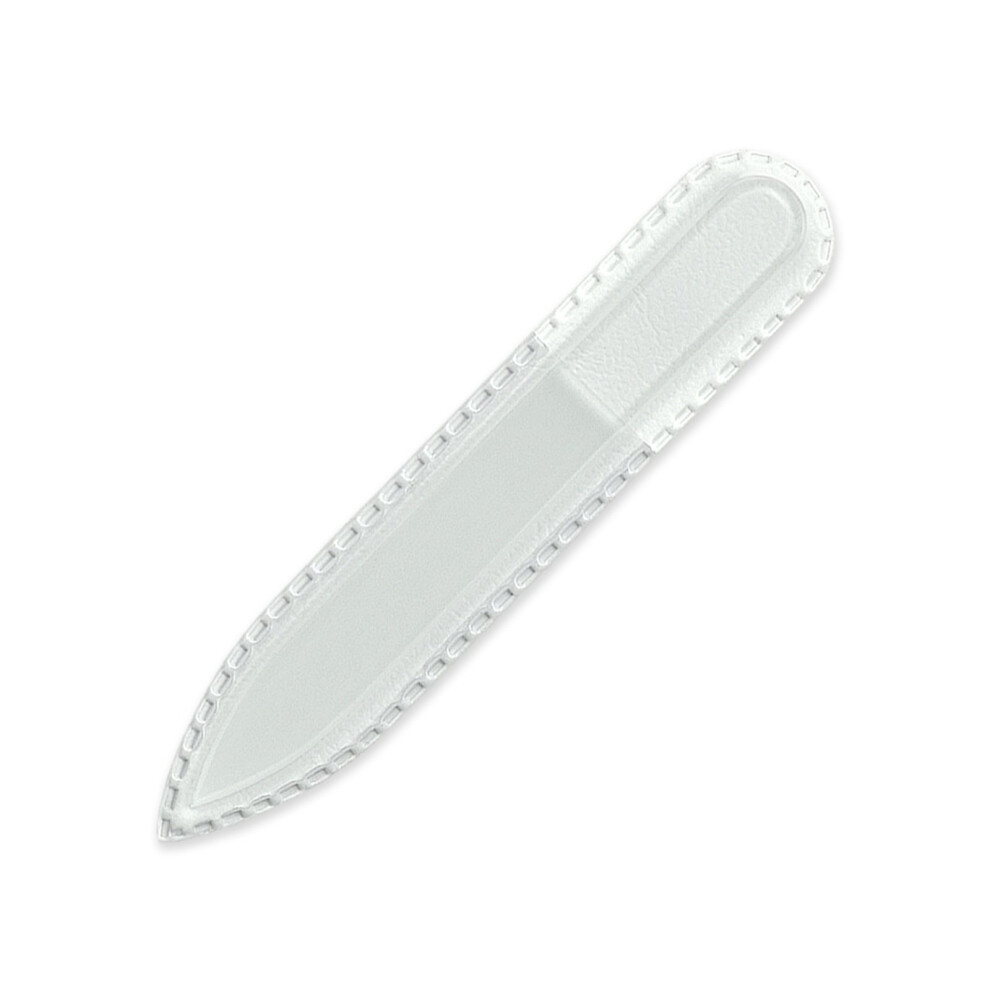 Mont Bleu Small Premium Glass Nail File - Genuine Czech Tempered Glass - Handmade In Czech Republic - Best Crystal Nail File For Natural Nails