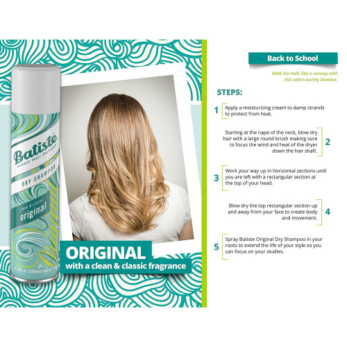 Batiste Trockenshampoo, Originalduft, 6,73 fl oz, 3er-Pack 1