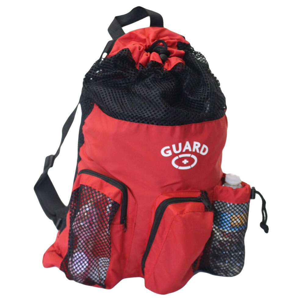 Adoretex Guard Mesh Equipment Torba Plecak Plecak Red Free Gwizd I Smycz (GB001) - Czerwony/Czarny-image