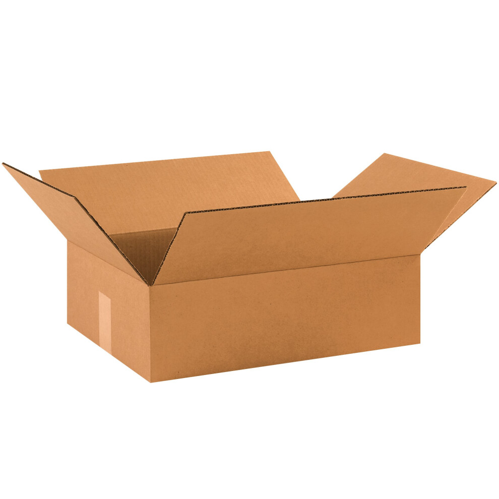 Cajas De Cart?N Corrugado Planas Partners Brand P17135, 17 L X 13 An X 5 Al, Kraft, Paquete De 25-image