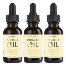 Erdkrper-Wunderl 1 fl. oz. oz. - 3er-Pack  100 % natrliches Teebauml, Hanfsamenl und Vitamin E  Feuchtigkeitscreme beruhigt Hautirritationen u