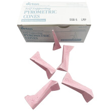Selbsttragende pyrometrische Kegel fr przises Brennen in industriellen Tpfer- und Hobbyfen Kegel 6 (Pkg/25)
