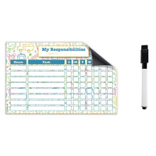 Graficul de comportament pentru copii - graficul de responsabilitate magnetica de ?tergere uscata - Board Magnet - cu vrf de ?tergere uscata Sfa