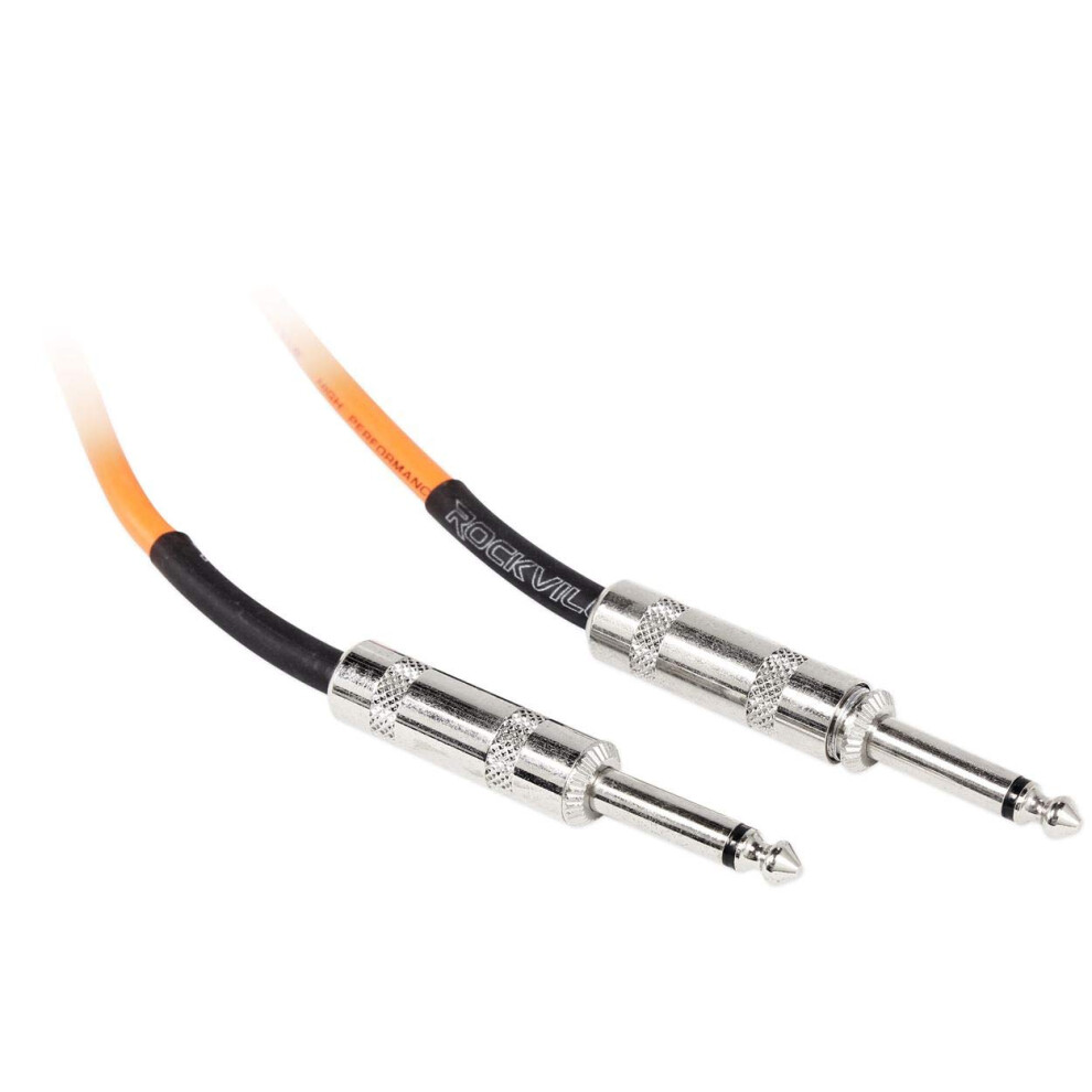 Rockville Rcgt6.0O 6 '1/10,2 Cm Ts A 1/10,2 Cm Ts Strumento Cable-Orange 100% Rame-image