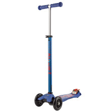 Micro Kickboard - Patinete Maxi Deluxe de 3 ruedas con direcci?n inclinable, de dise?o suizo, para ni?os de 5 a 12 a?os, color azul