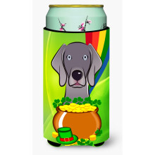 """"Caroline's Treasures BB1975TBC """"""""Weimaraner St. Patrick's Day""""""""Lange Jongen Knuffel Koozie Veelkleurig""""
