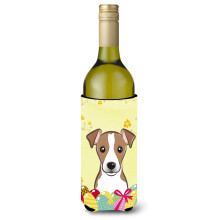 """" Caroline's Comorsures BB1942Literk """" """" Jack Russell Terrier East Egg Hunt """" ""Buttle Buttle Hugger Koozie 750ml multicolor"" ""