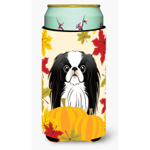 """"Caroline's Treasures BB2036TBC """"""""Japanse Chin Thanksgiving"""""""" Lange jongen knuffel Koozie veelkleurig""""