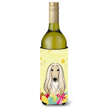 "" Caroline's Comorsures BB1926Literk """" """" Afghan Hound East Egg Hunt """" ""Buttle Buttle Hugger Koozie 750ml multicolor"" ""