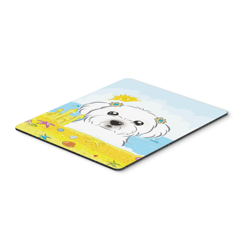 Caroline's Treasures Maltese Summer Beach Mouse Pad Hot Pad Or Trivet Multicolor Bb2076mp 638508199935