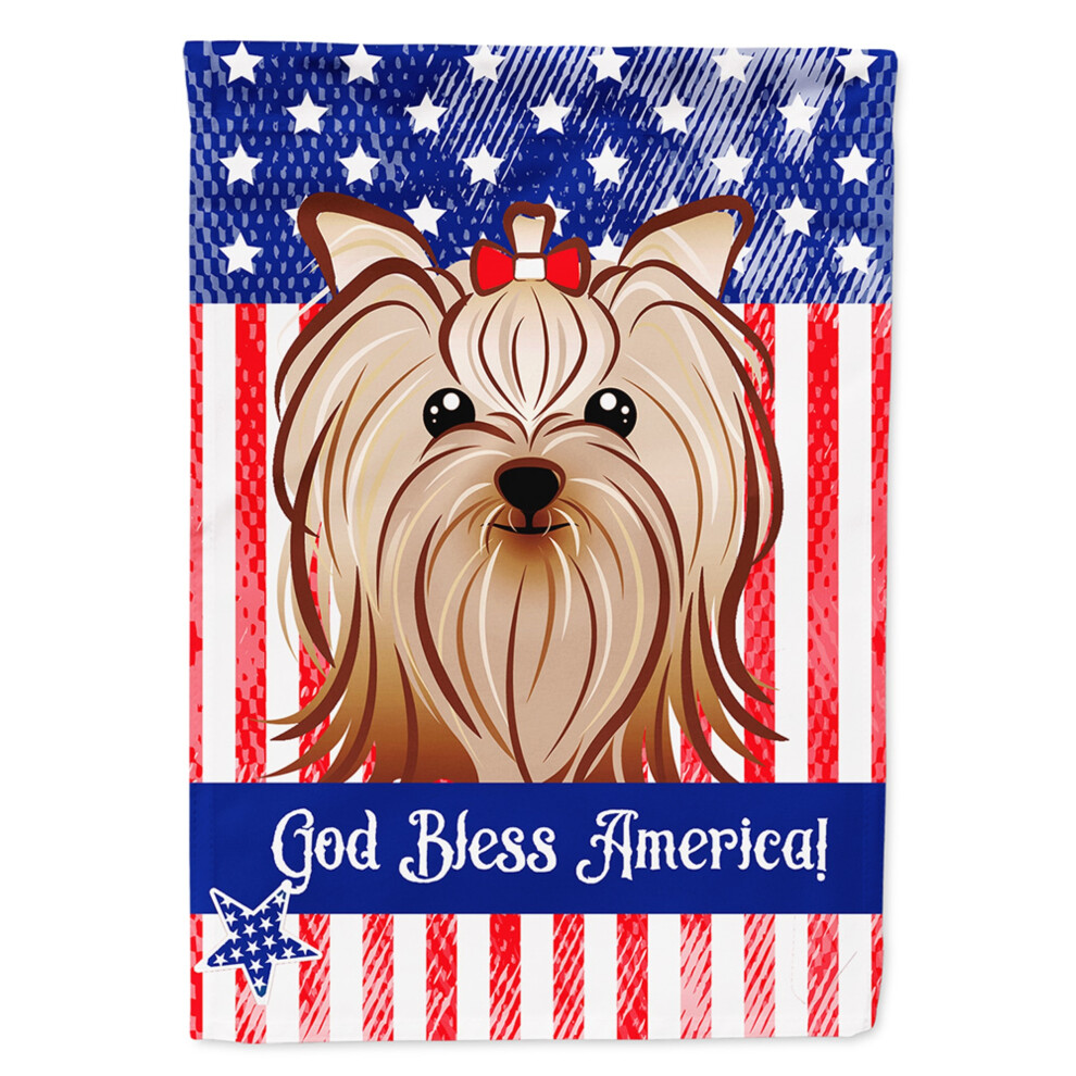 Caroline's Treasures BB2134GF Yorkie Yorkshire Terrier Gartenflagge, Klein, Mehrfarbig-image