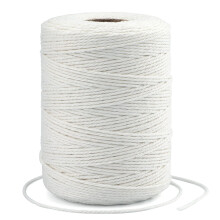 G2Plus vit strng 2mm vit bomullsstrng 656feet bomullsbakare Twine String fr DIY Art & Crafts Gift Wrapping Gardening Macame Meat and Roasting