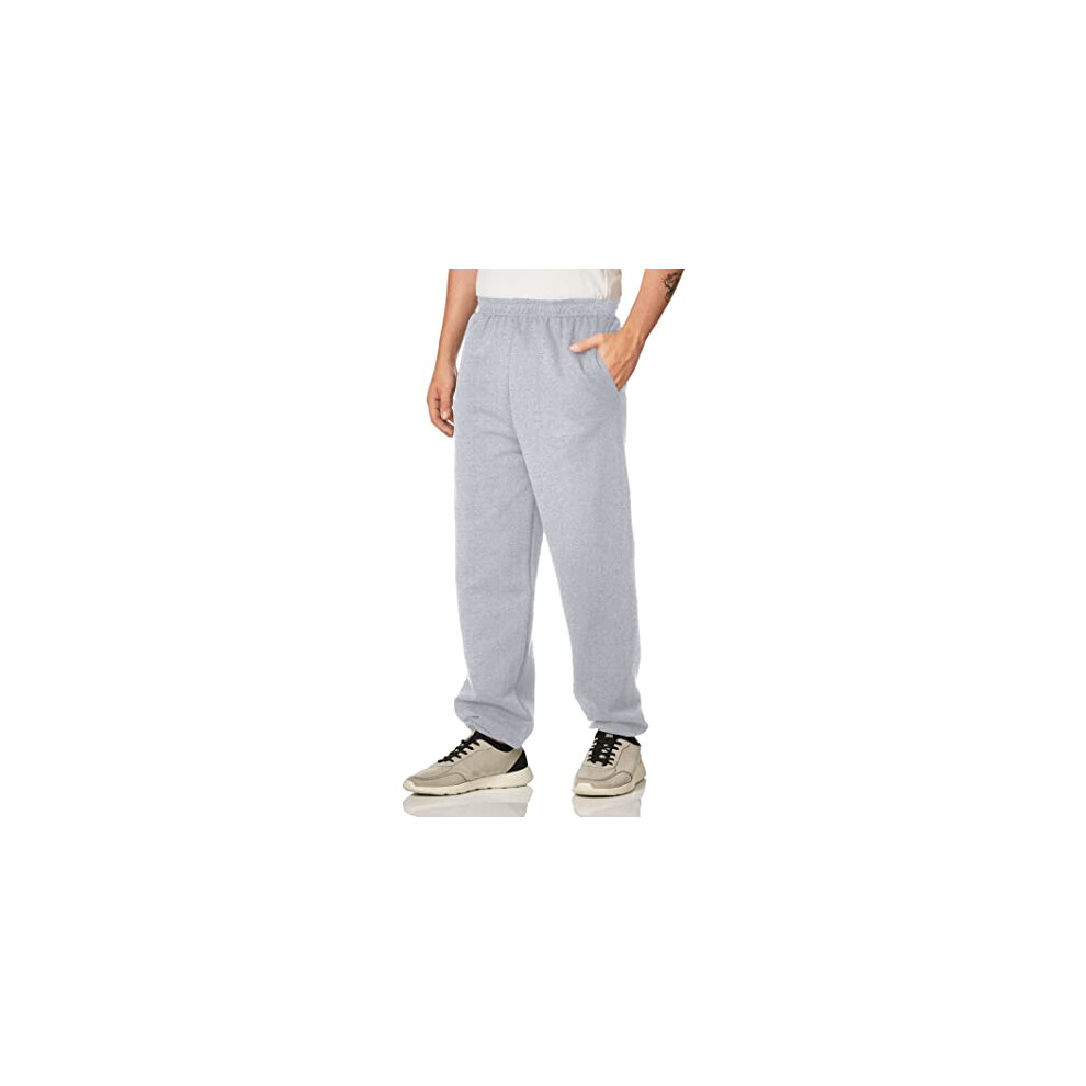 Gildan Men's Fleece Elastic Bottom Sweatpants with Pockets  Style G18100  Sport Grey  X-Large
