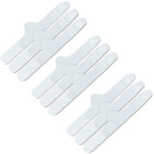 More of Me to Love 100% Katoenen Bh Liner 9Pack: Wit - Groot