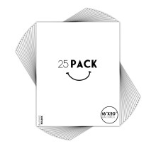Golden State Art Pack van 25 16x20 inch foto-backingboards voor frames, artworkfoto's (alleen 25st backerboards)
