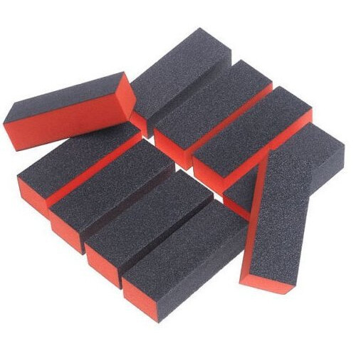 Onwon 10 PCS Σαπούνια Νυχιών 4 Way Πολυάριθμοι Μηχανισμοί Λείανσης (Μαύρο Κόκκινο) 1