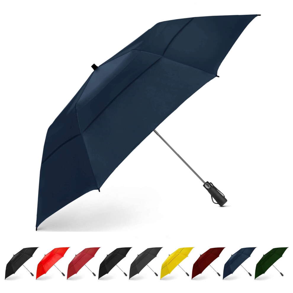 EEZ-Y Golf Umbrella - 58 Inch Windproof Rain Umbrellas w/Double Canopy - Compact  Portable & Break Resistant for Travel --image-OPC-PFKWS5N-NEW