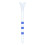 Champ 3-1/4"""" My Hite FLYtee White/Blue Stripe Golf Tee 100 Count 3