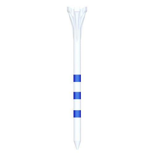 Champ 3-1/4"""" My Hite FLYtee White/Blue Stripe Golf Tee 100 Count 2