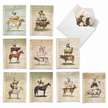 Det bsta kortfretaget 10 Tack gratulationskort med kuvert 4 x 512 tum - AFarm Stand Note -kort - Sg tack fr brllop baby duschar tacksgelse