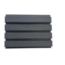 (Sample Grey Board) Co extrusion Square Slatted Composite Cladding Plastic Exterior 16 Board-